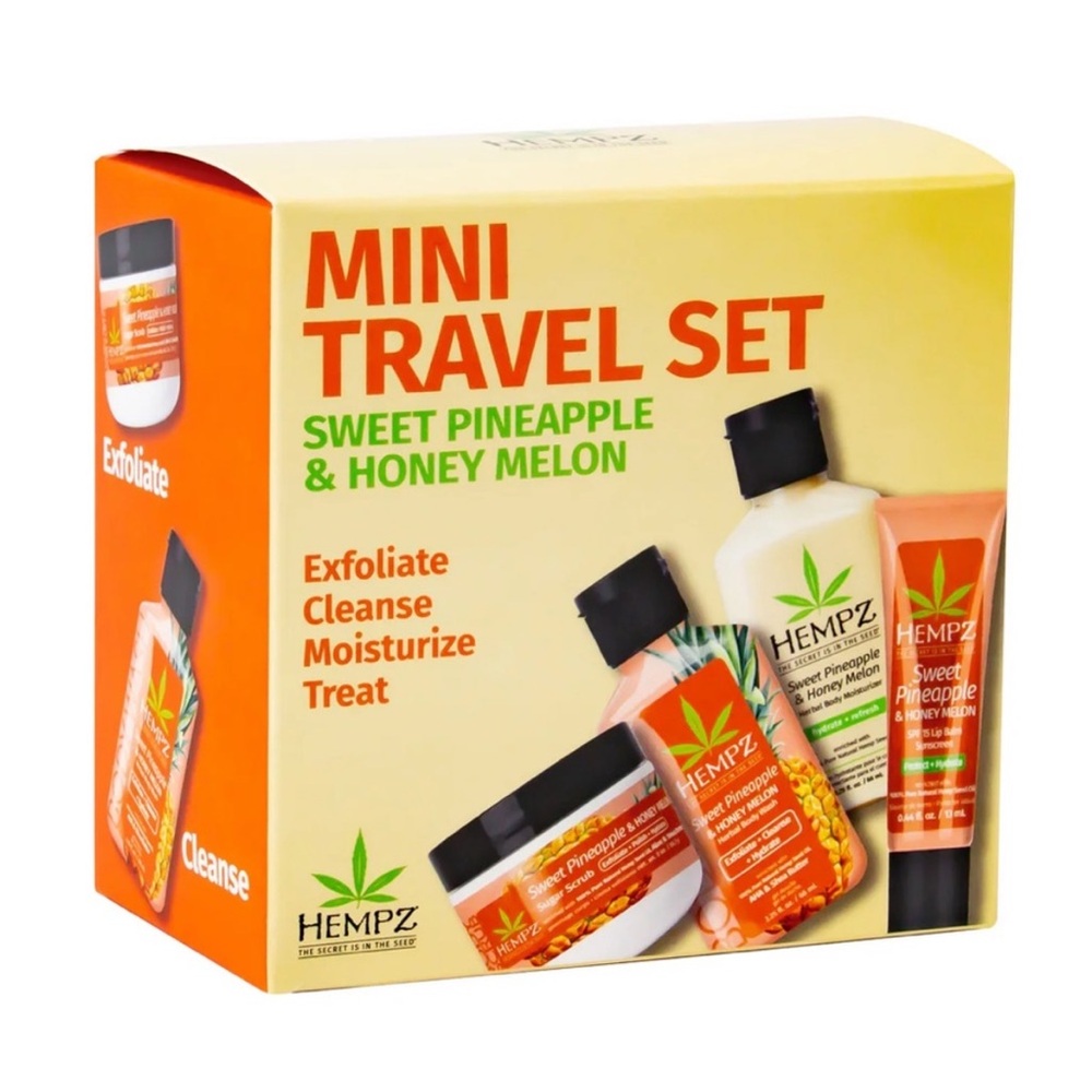 Hempz Sweet Pineapple & Honey Melon Mini Travel Set